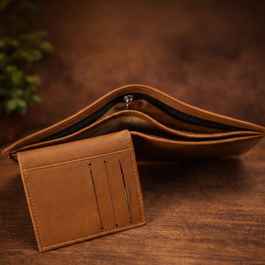 Spinzer Leather Brown Wallet