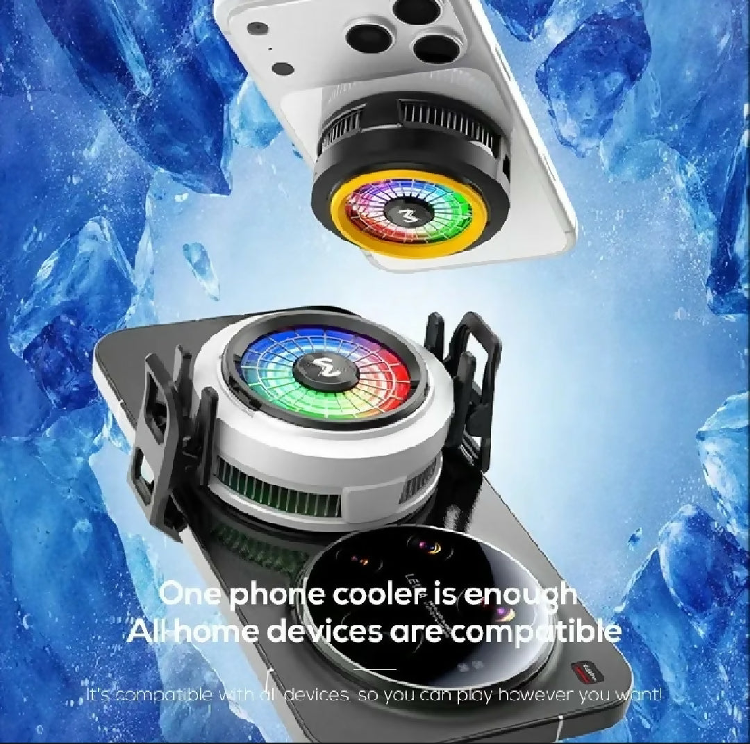 MEMO CX20 Mobile Cooling Fan 3 Gear Magnetic Clip Gaming Cooler with RGB Light