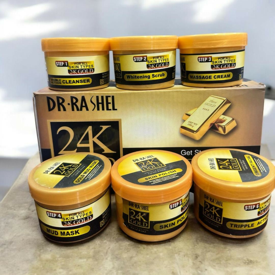 24K Gold Whitening and Glowing Hydra Facial Kit for All Skin Types