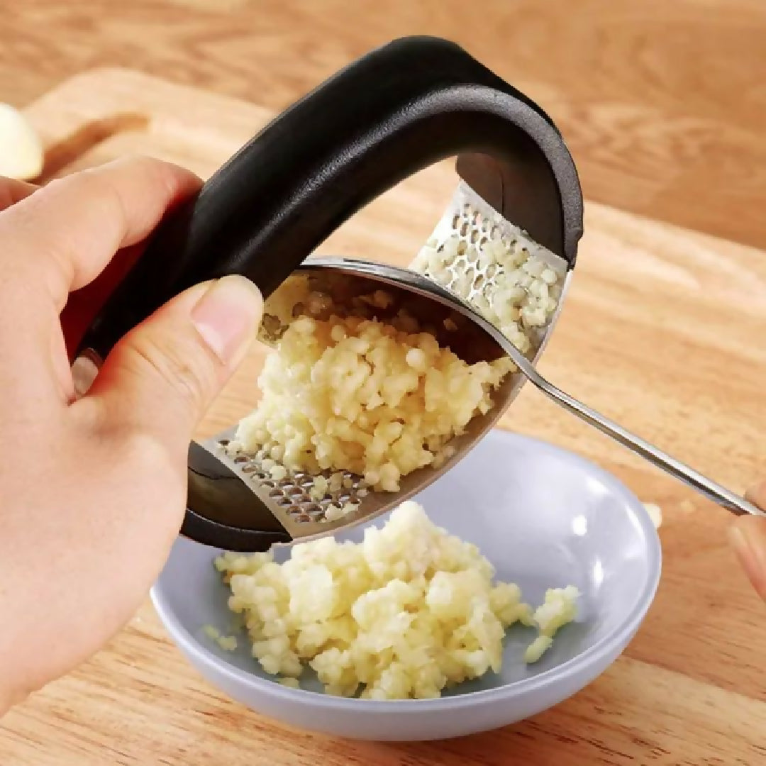 Garlic Press Manual Garlic Press Rocker With Handle Stainless Steel Garlic Crusher Masher Ginger Garlic Chopper Kitchen Gadget Tool Garlic Cutter Hand Press Tool For Garlic Paste