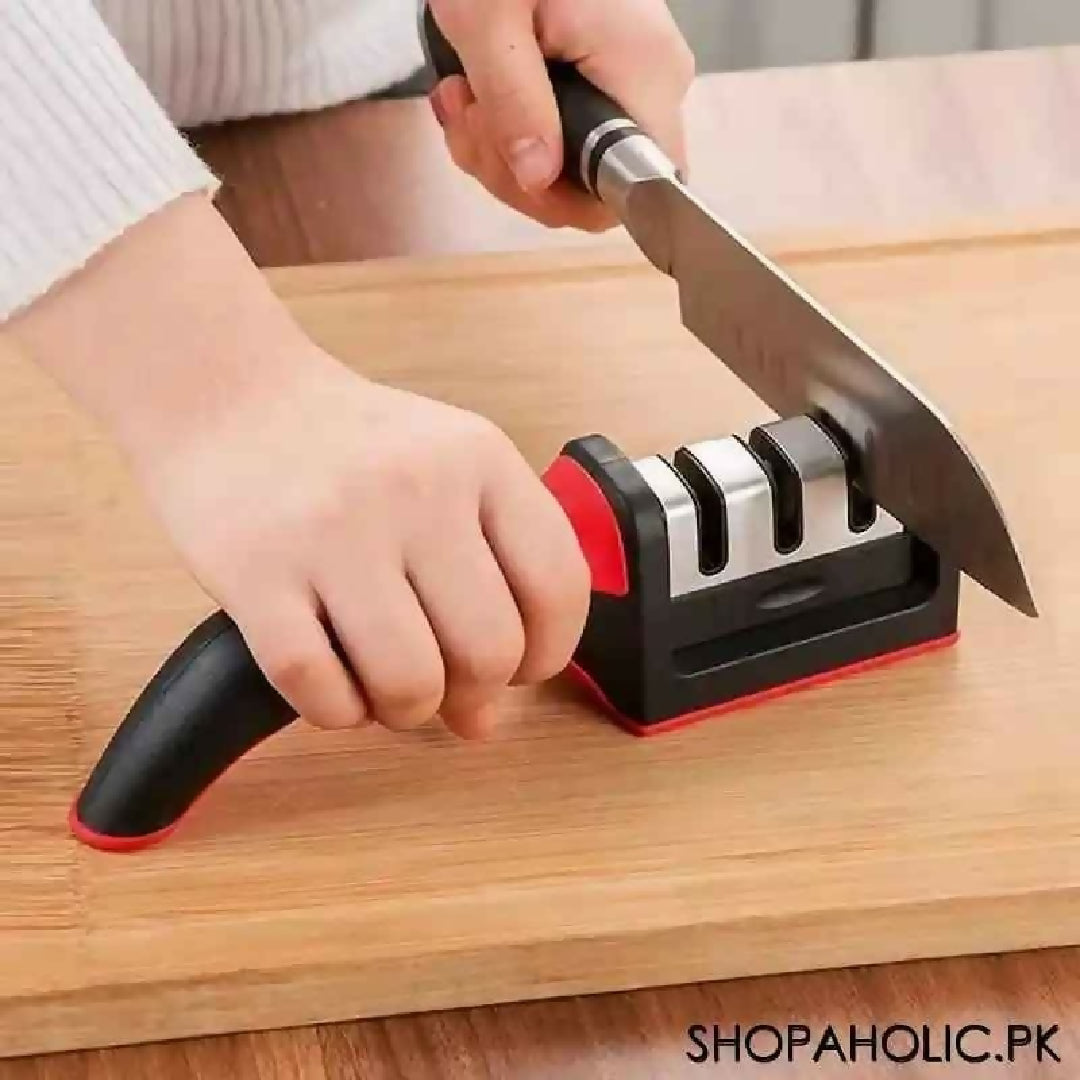 3 in 1 Knife Sharpener Set with Ceramic Peeler 3 Stage Blade Restorer