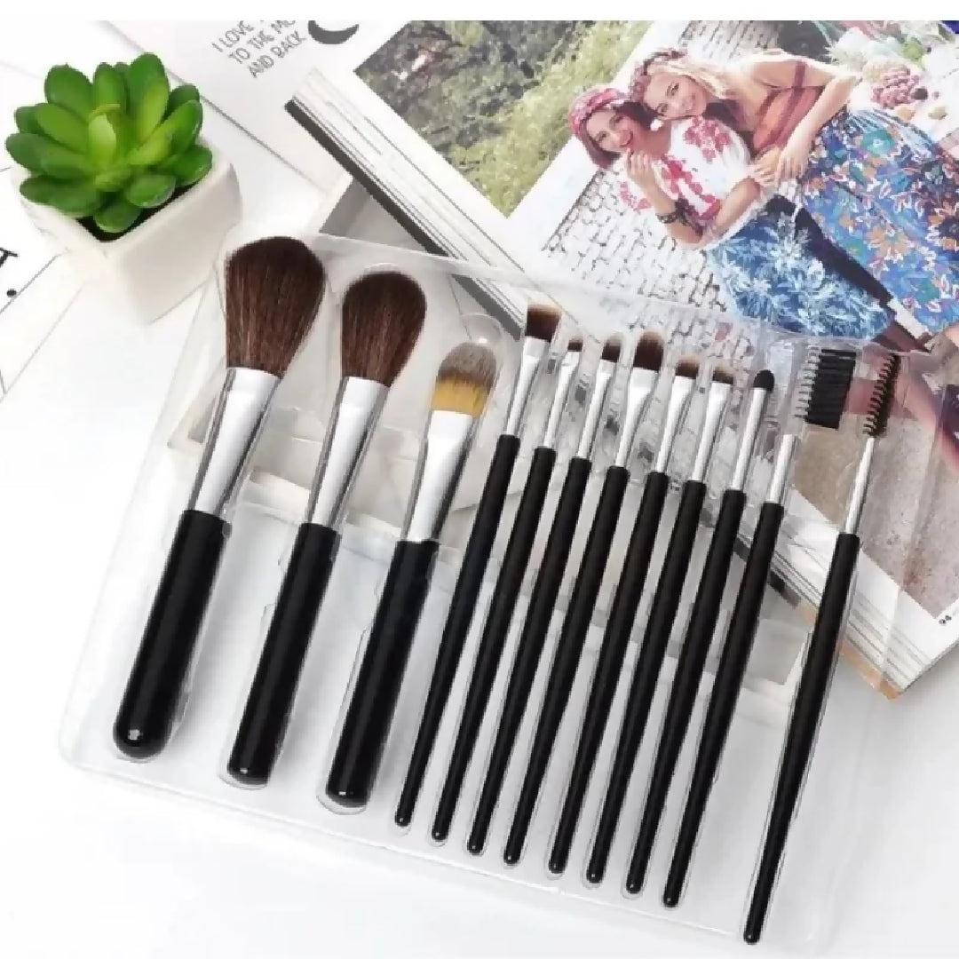 Makeup Brush Set – 12-Piece Professional Makeup Tool Kit Soft High-Quality Synthetic Bristles Huada Fit Me Pabibrow