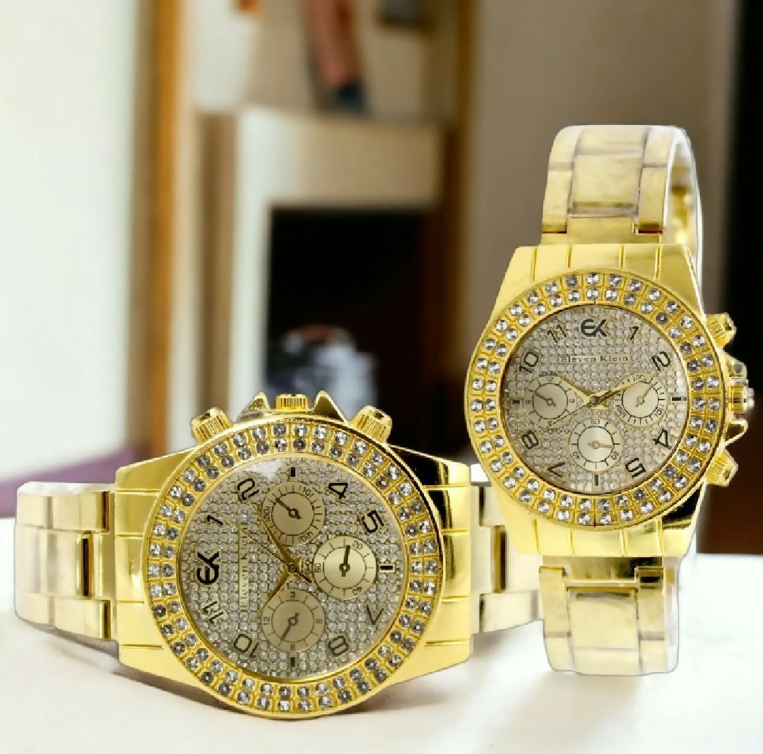 Golden Crystan Roman Dial Watch