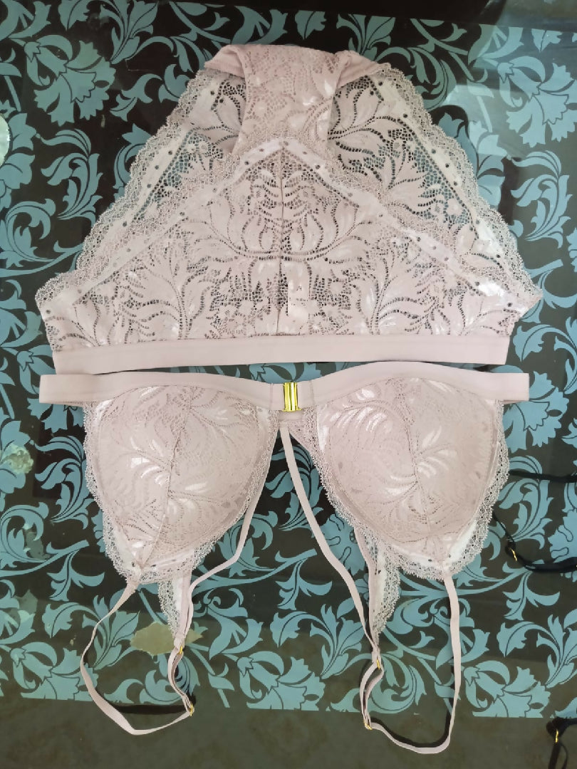 Premium Lace Front Buckle Bra and Panty Set