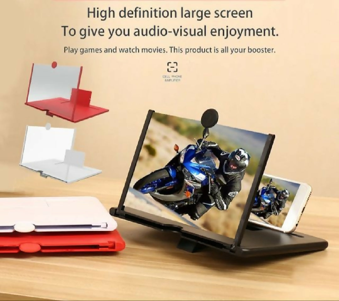 F3 Mobile Screen Magnifier - Enlarged Mobile Screen Amplifier Large Screen Eyes Protection - Size 8 Inch - Random Color