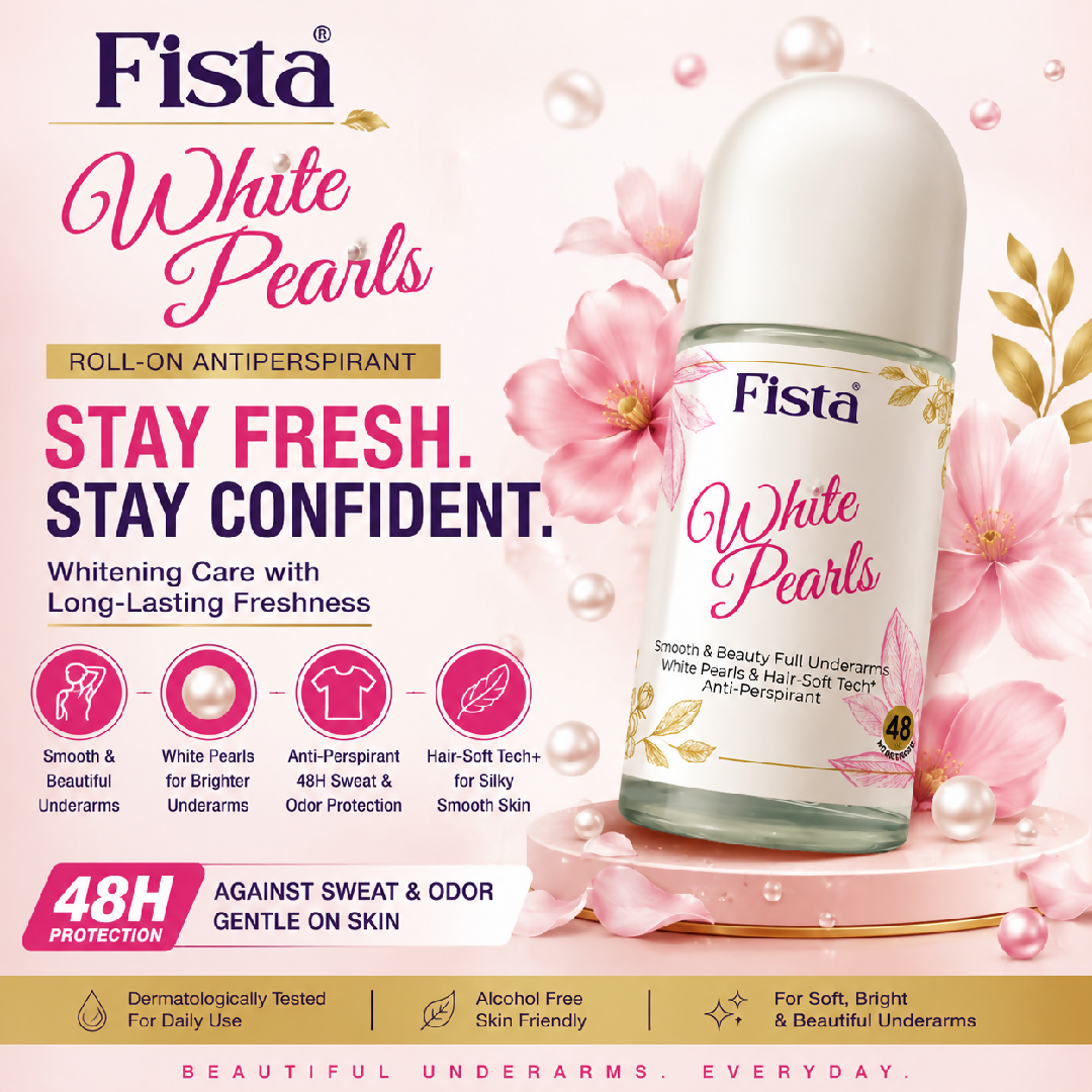 Roll On Deodorant Pack Of 3 50ml Each Fista White Pearls Fa Aqua Fa Mystic Moments 48H Protection