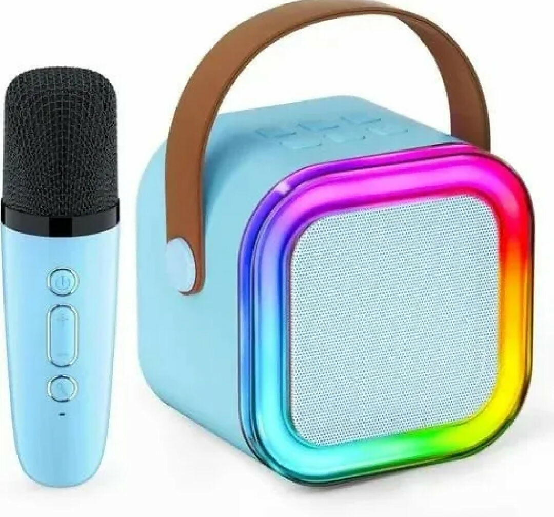 Mini K12 Qireless Microphone With Led Lights Speaker