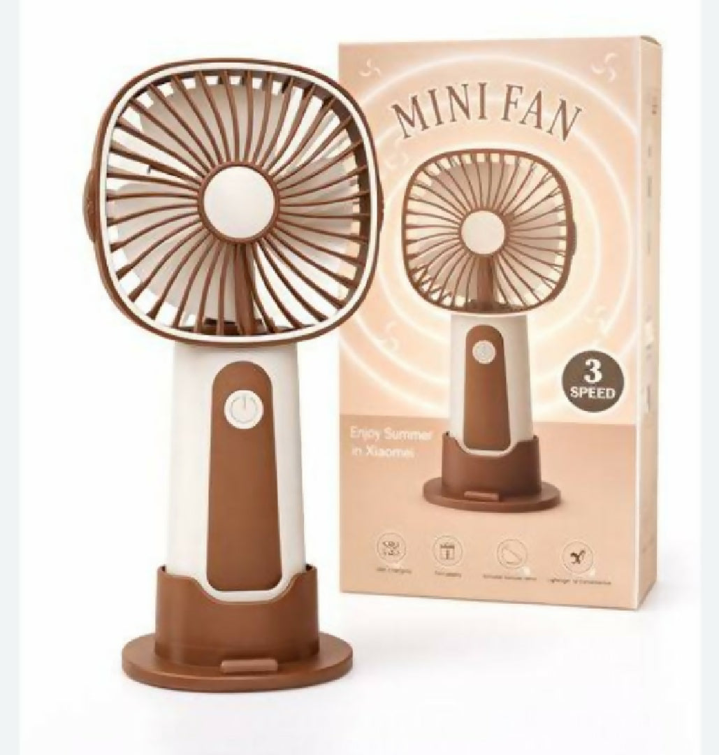 Handel Rechargeable Fan Light Brown 1 Piece