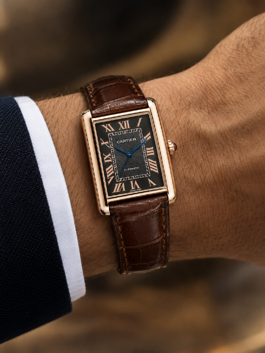 CARTIER - TANK STRAP WATCH