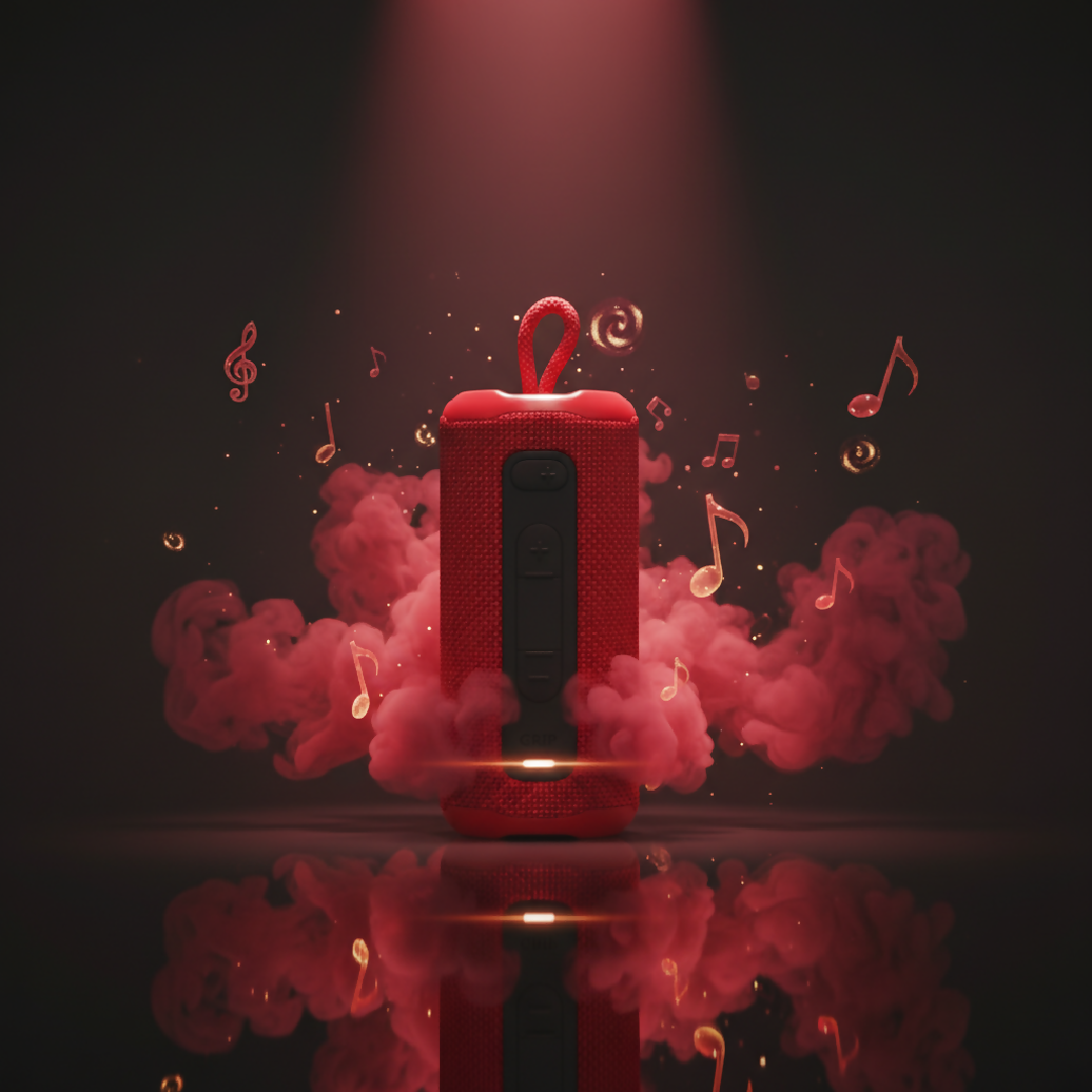 GRIP Audio Red Bluetooth Speaker