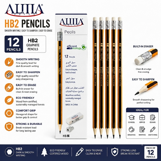 ALMA pencils Wooden HB pencils box