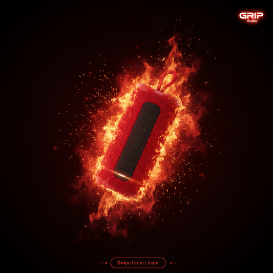 GRIP Audio Red Bluetooth Speaker