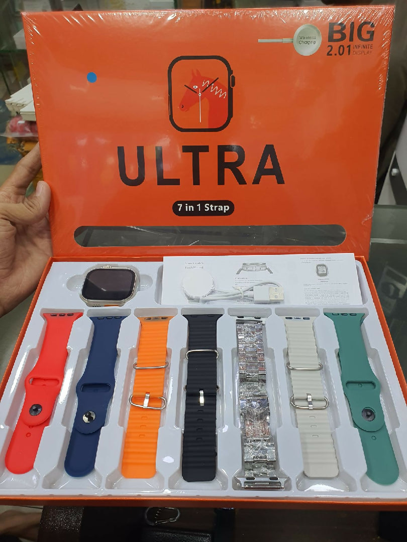 7 Belt Ultra Smartwatch Health Sensors long Battery Premium Design