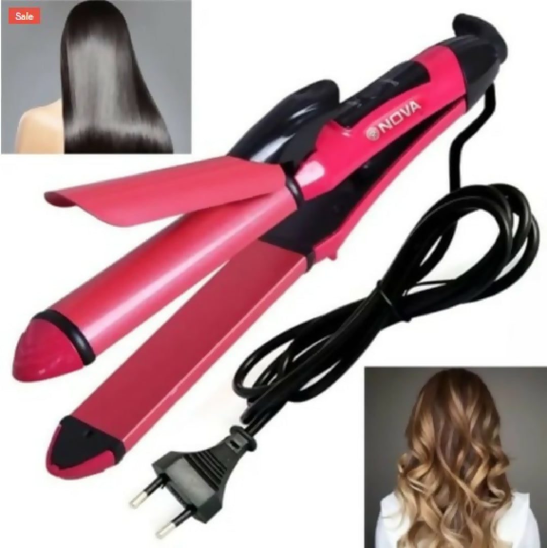 Nova 2 in 1 Hair Straightener Curler