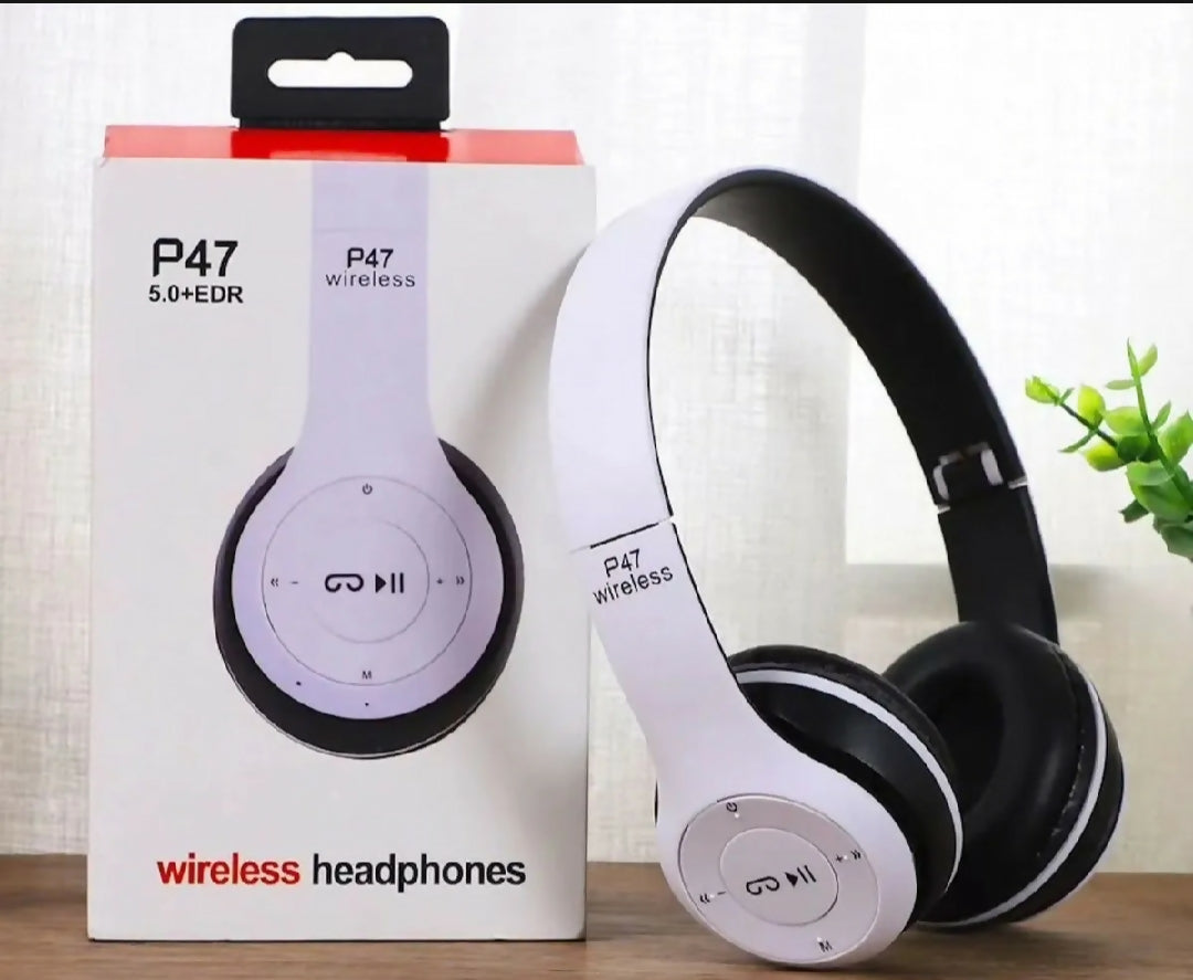 P47 Wireless Bluetooth Headphones Deep Bass Premium Sound random color
