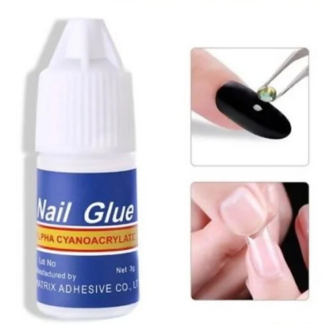 Multicolor Acrylic Artificial Nails Kit Full Cover Nails with Glue 24 Shades 576 Pcs