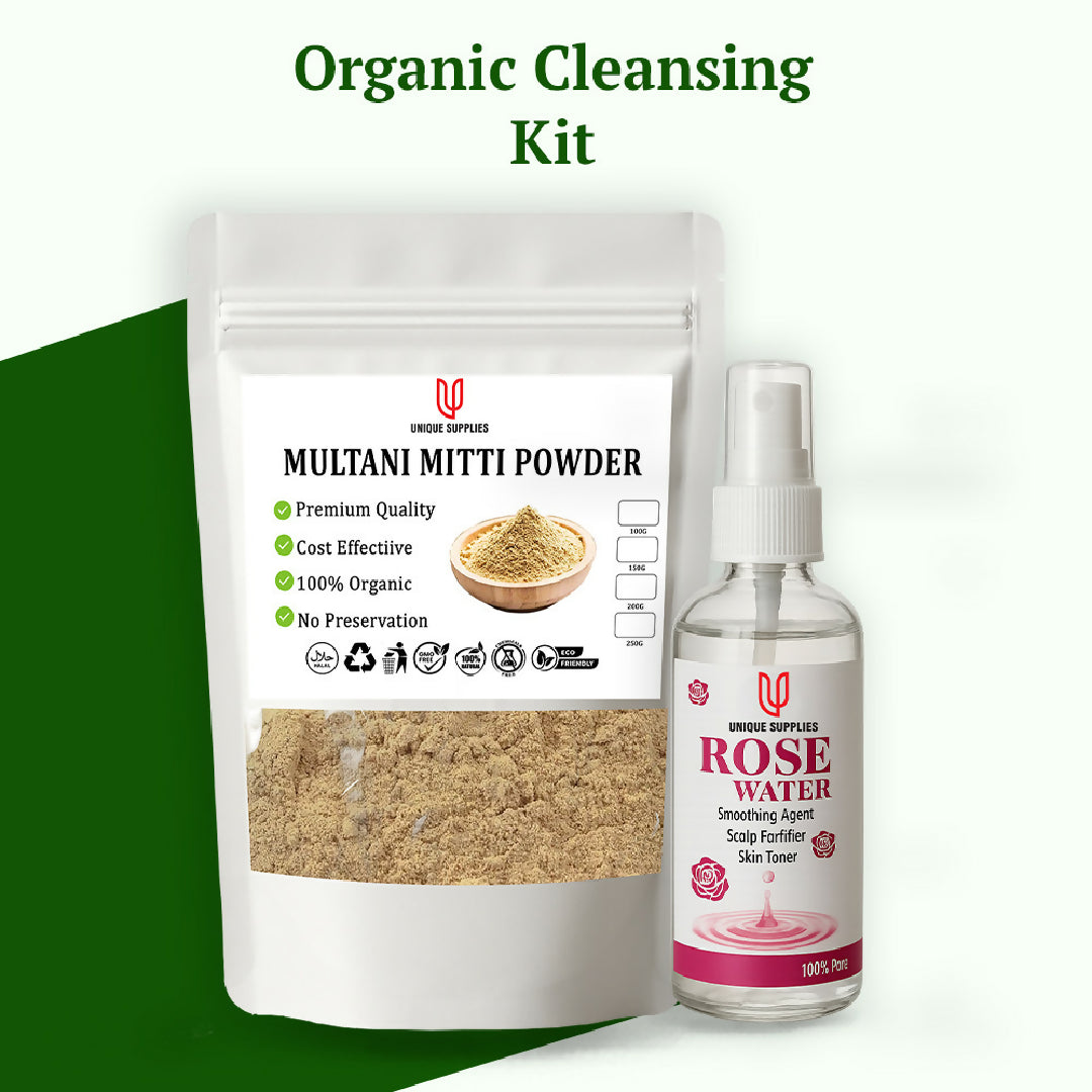 Organic Cleansing Kit Deep Cleansing and Natural Skin Refreshment
