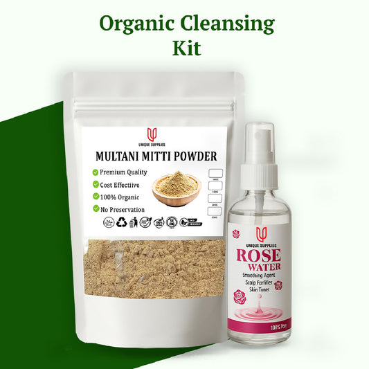 Organic Cleansing Kit Deep Cleansing and Natural Skin Refreshment