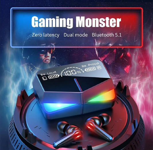 M28 Tws Gaming Wireless Earbuds Type C Led Display Stereo