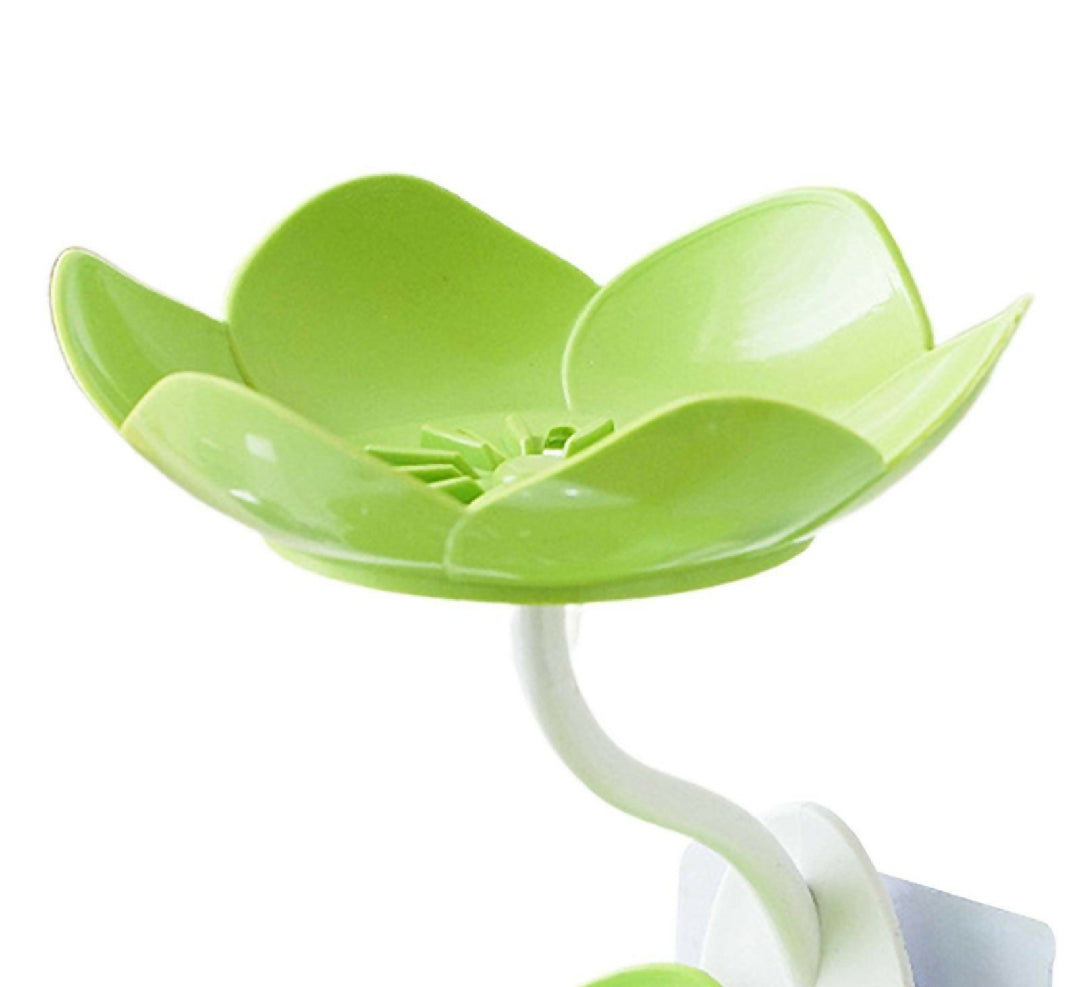 Lotus Flower Wall-Mounted Soap Holder - Self-Draining Bathroom and Kitchen Organizer - Pack of 2