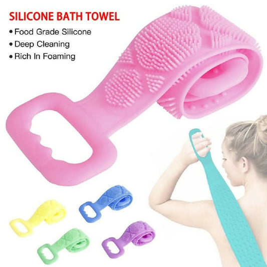 Double Side Bath Towel Scrubber Random Color