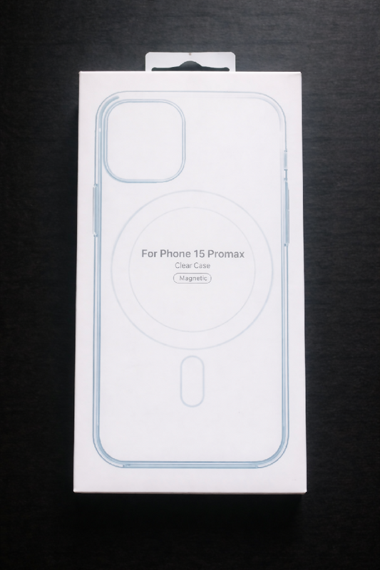 iPhone 15 Pro Max Magnetic Clear Case – Transparent Shockproof Cover