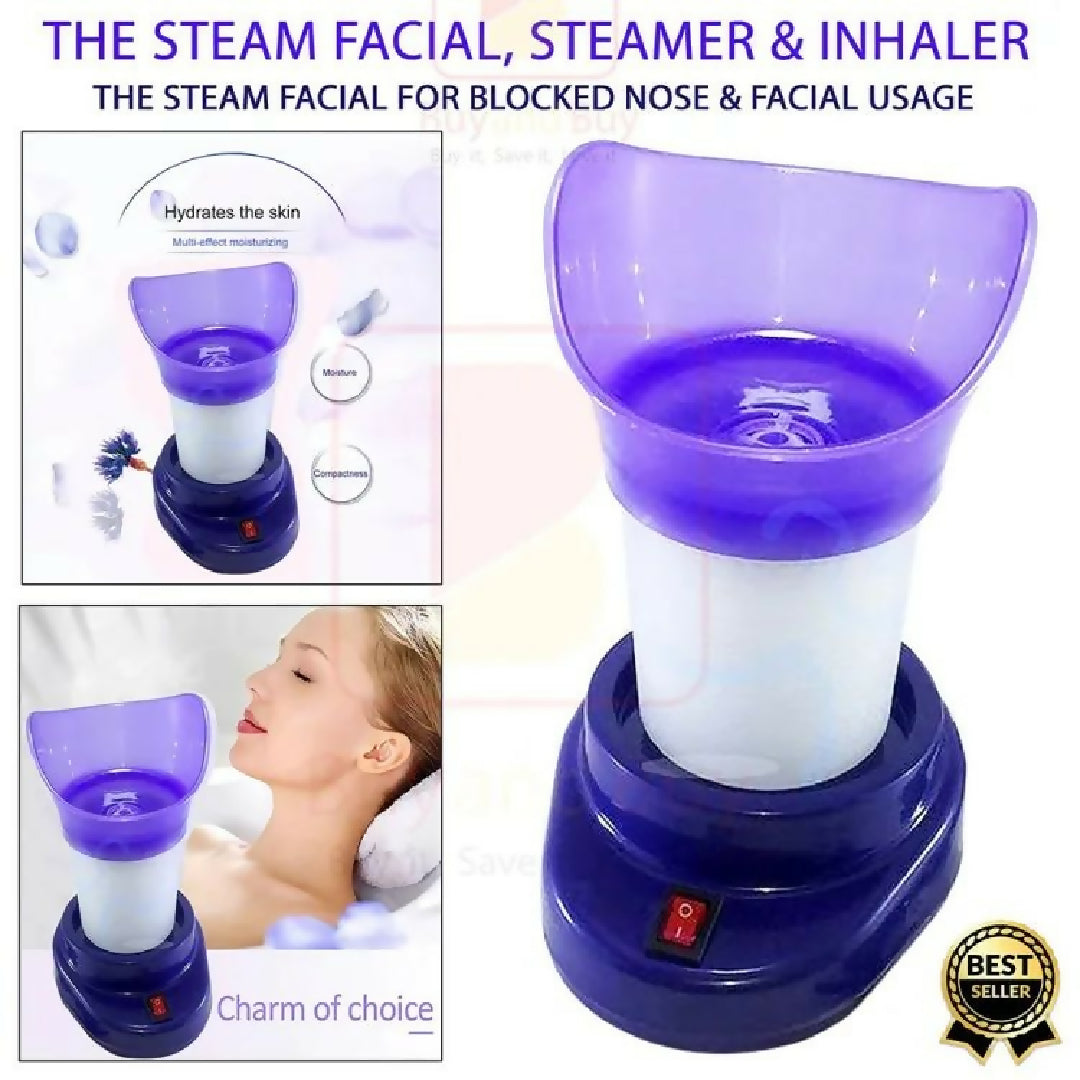 Shinon The Steam Facial Steamer And Inhaler For Blocked Nose 2 In 1 Massager Tool For Humidifying Multipurpose Usage