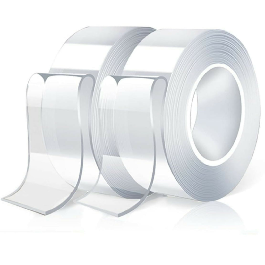 Pack Of 2 Double Sided Tape for Walls Heavy Duty Removable Mounting Tape Strong Adhesive Washable and Reusable Tape Wall Tape for Picture Photo Carpet Decoration Poster Tape Roll