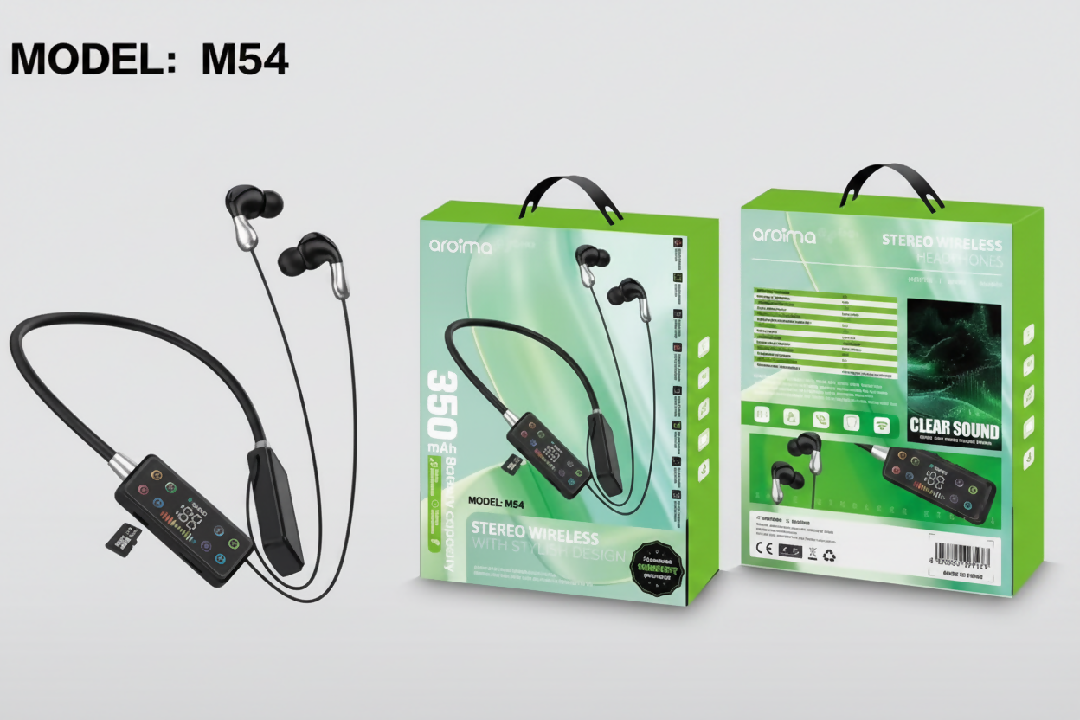 Arolma M54 Stereo Wireless Neckband Earphones