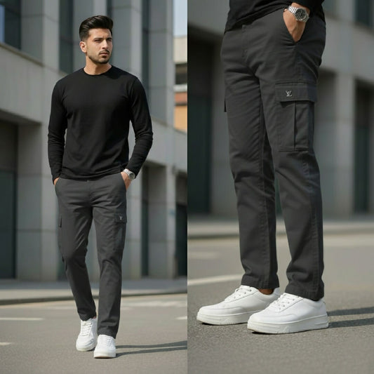 Premium 4 Pocket Cotton Lycra Cargo Pants Ultra Stretchable