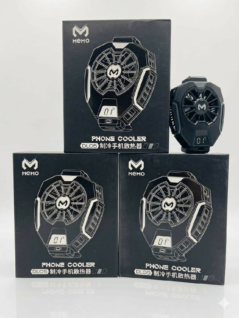 Memo DL05 Phone Cooler Semiconductor Gaming Cooling Fan with Digital Temperature Display
