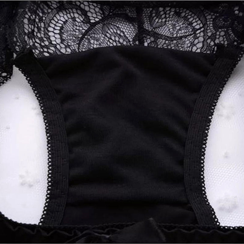 Elegant Butterfly Back Front-Closure Push-Up Bra & Panty Set