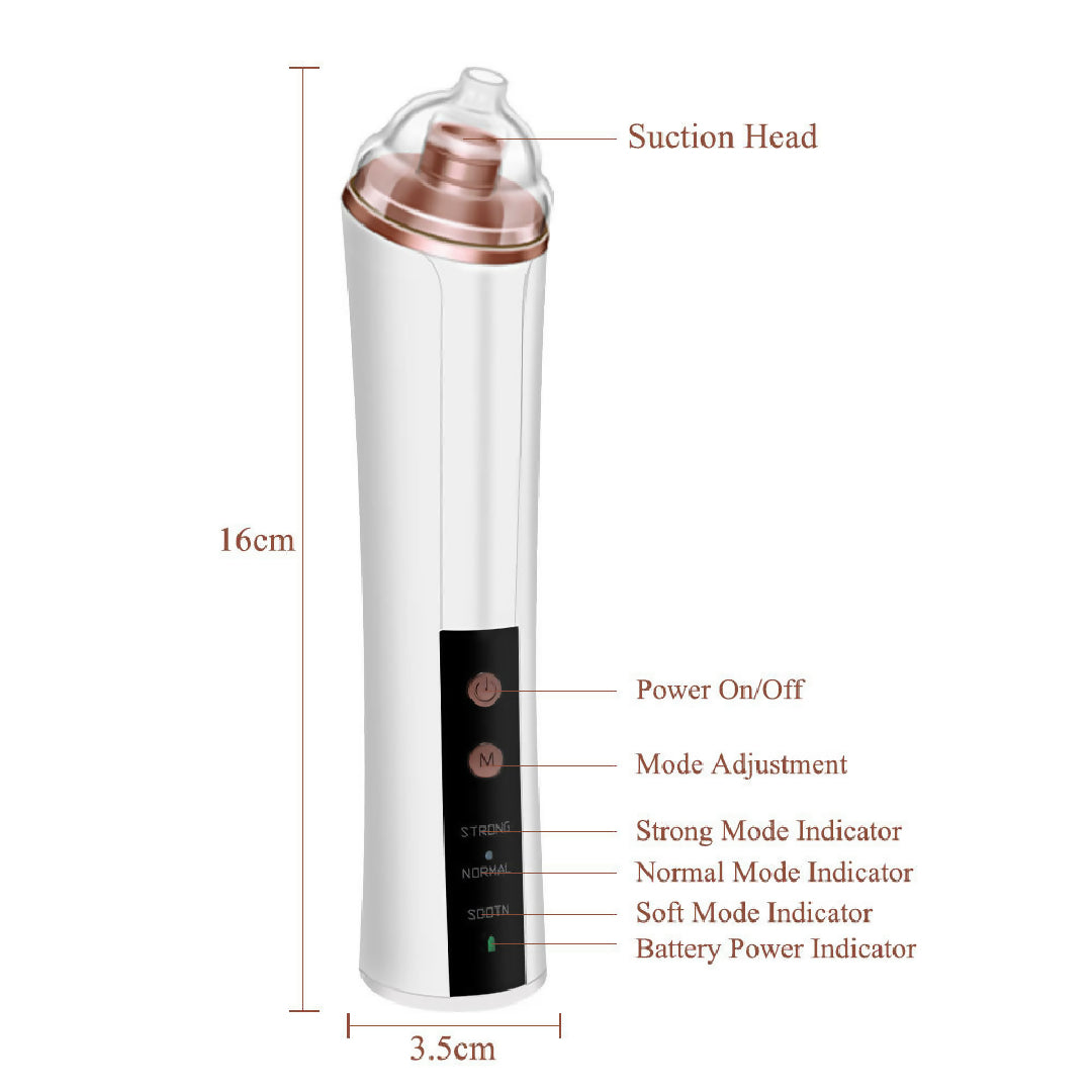 Slim Blackhead Rechargeable Suction Device Kit Pore Cleaner