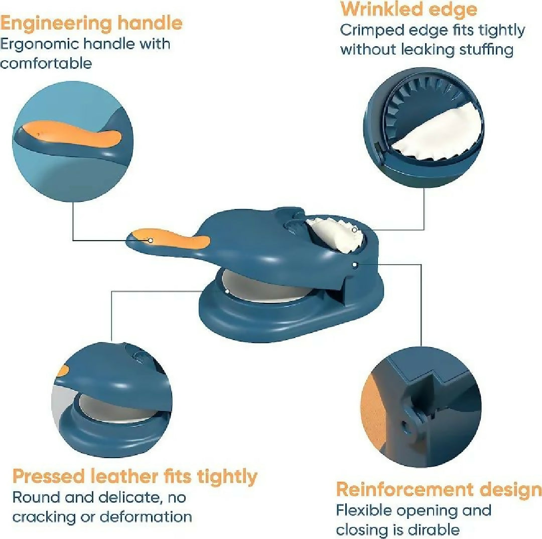 Samosa Pastry Dough Maker Dumpling Maker Dumpling Mold Dumpling Press Machine Dumpling Maker Mould Kitchen Hand Dumpling Making Tools Ravioli Mould Wrapper Baking Pastry Manual Press Maker