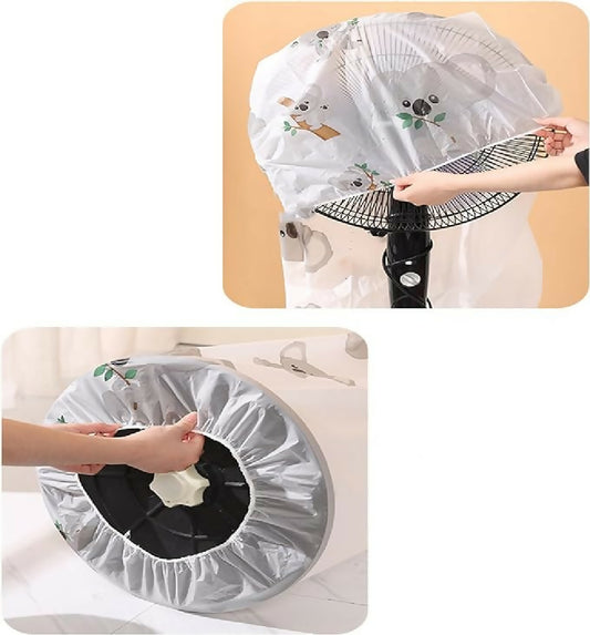 Peva Material Universal Electric Fan Dust Cover Prevent Aging Of Fan Blades Circular Electric Fan Sleeve Electric Fan Cover - Random Design