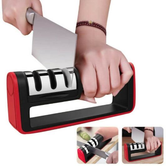 3 in 1 Knife Sharpener Set with Ceramic Peeler 3 Stage Blade Restorer