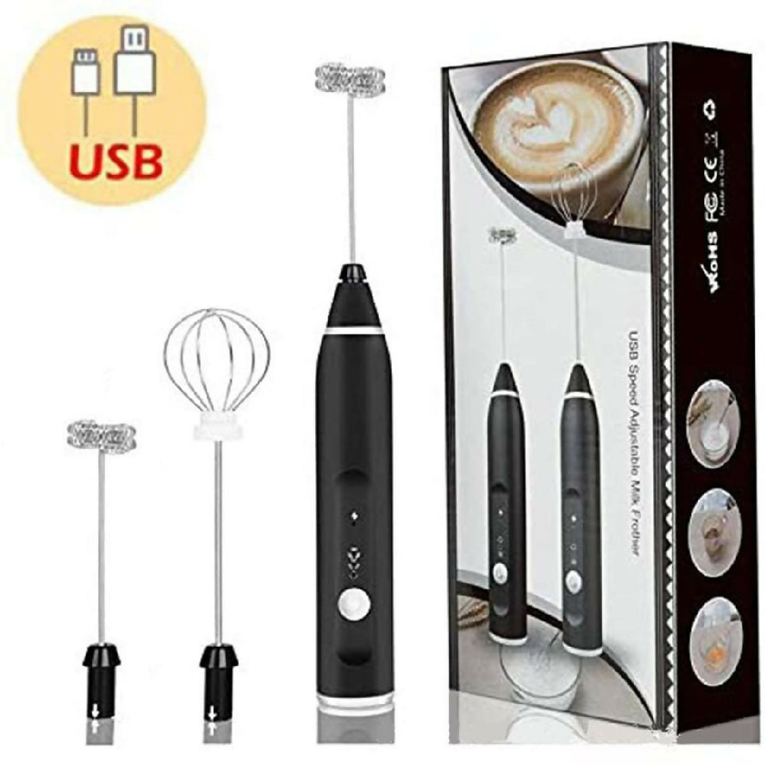 2 in 1 Coffee Beater Rechargeable Smooth Mixing Easy Use Compact Design Comfortable Handling