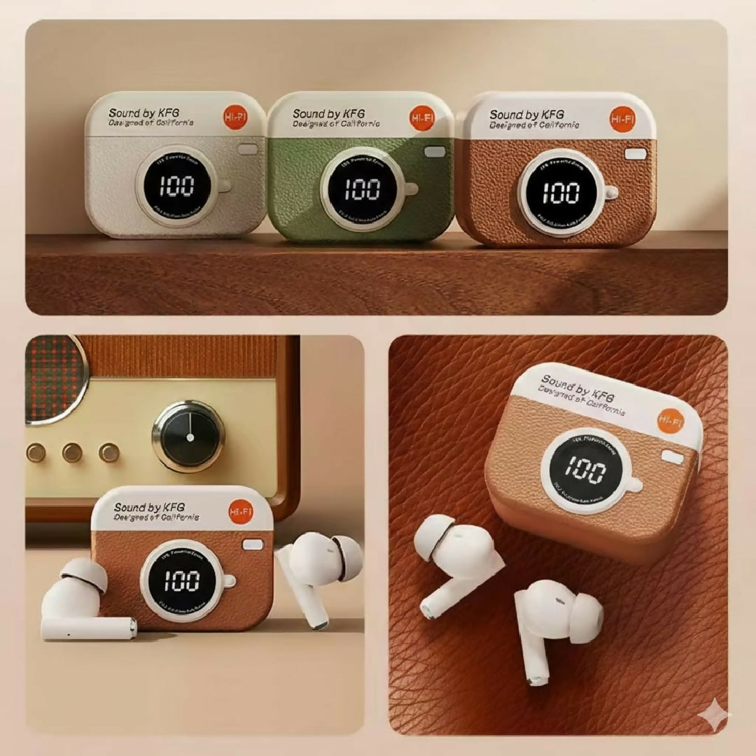 X73 Retro Camera TWS Earbuds