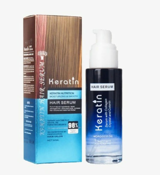 Keratin Moisturizing and Smooth Morocco Oil Hair Serum 80 ML 1 Piece
