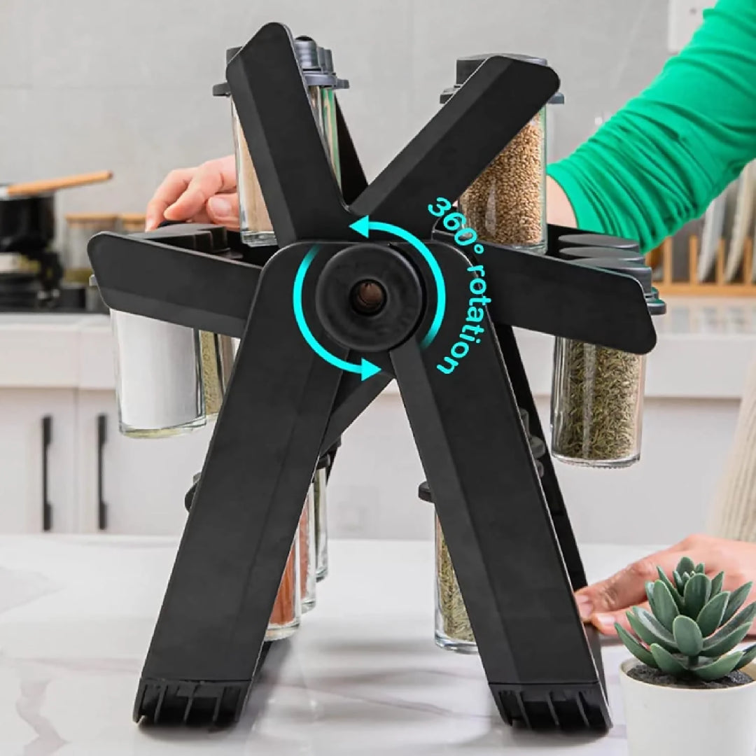 360 Rotating 18 pcs Ferris Wheel Spice Rack