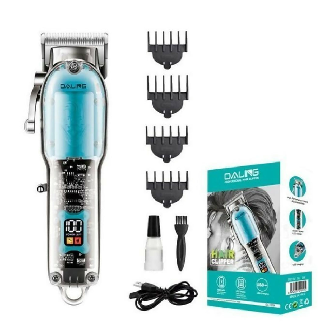 Daling Transparent Visible Body Hair Cutting Machine Cordless Shaver Trimmers Barber