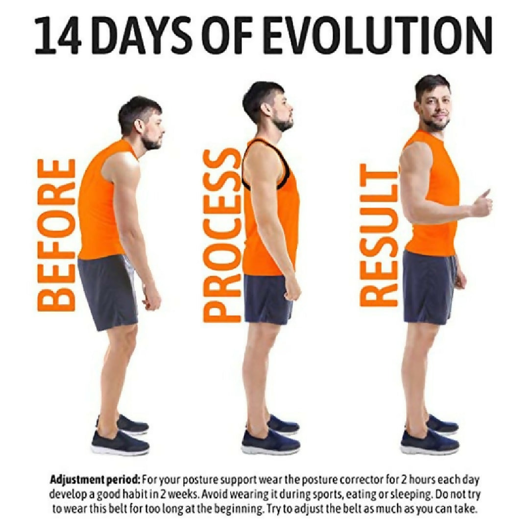 Adjustable Body Posture Corrector Belt - Back and Shoulder Support Brace for Men and Women - Spine Alignment and Pain Relief