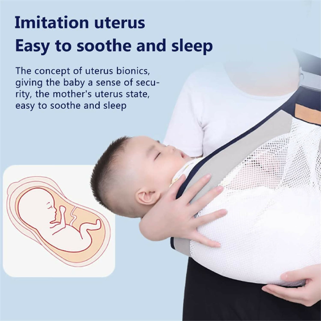 Baby Carrier - Ergonomic Baby Strap One Shoulder Labor-Saving Polyester Baby Half Wrapped Sling
