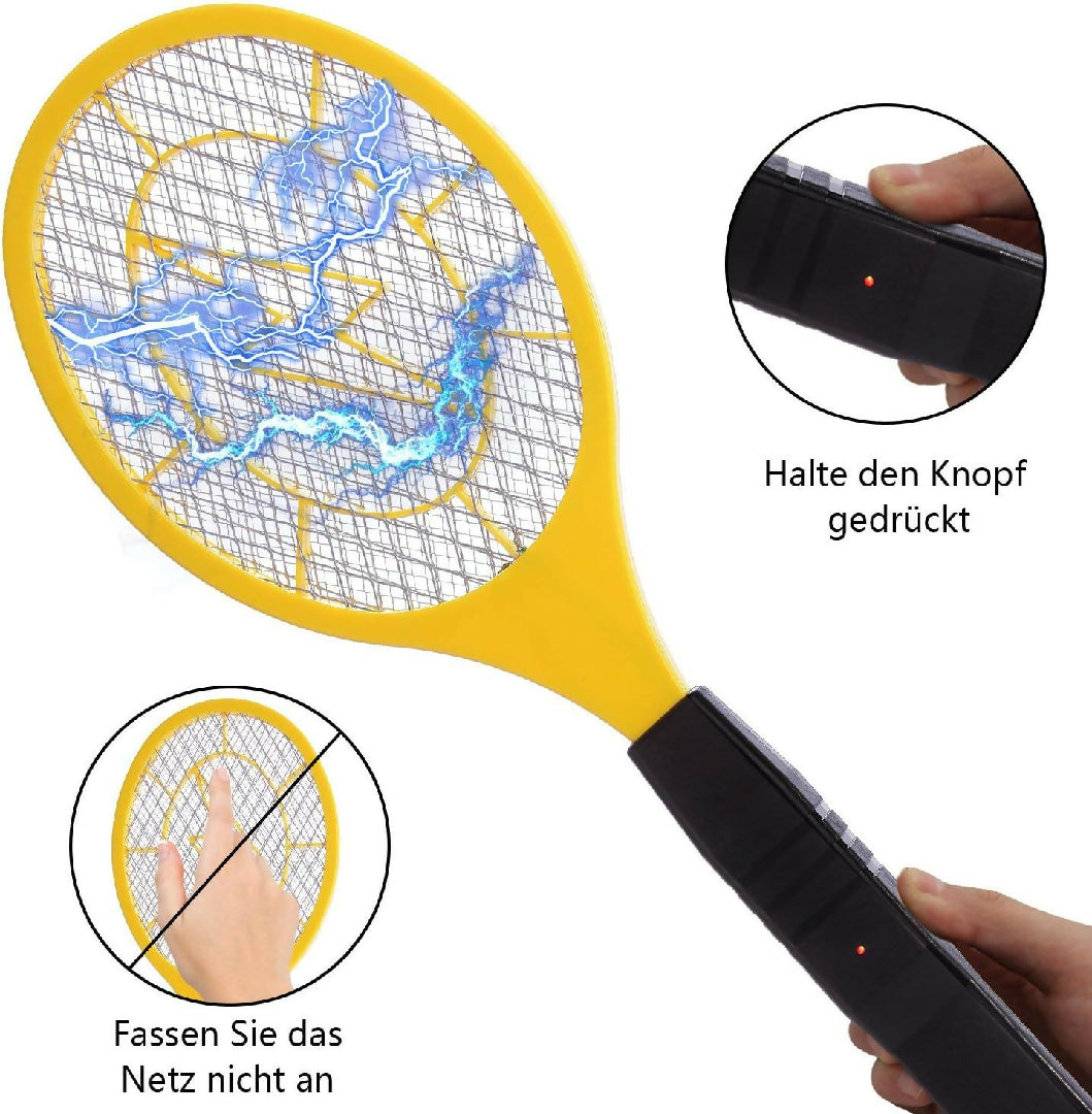 Electric Mosquito Killer Racket 2 In 1 LED Flash Light - Random Color