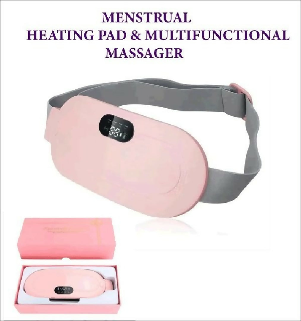 Period Cramp Relief Belt Portable Menstrual Heating Pad Heated Belly Belt For Menstrual Cramp Relief With 3 Heat Levels And 4 Modes Electric Belt Massage For Women And Girls
