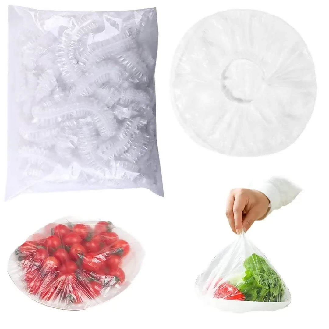 200pc Disposable Cling Film Cover Household Refrigerator Food Fruit Preservation Cover Dust-proof Plastic Fresh-keeping Cover - Panda Pouch Packing