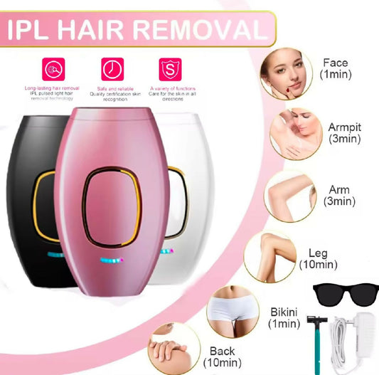Mini Ipl Laser Epilator For Men and Women Portable Laser Epilator Depilador Permanent Face Hair Removal Device for Whole Body Laser Hair Removal Device