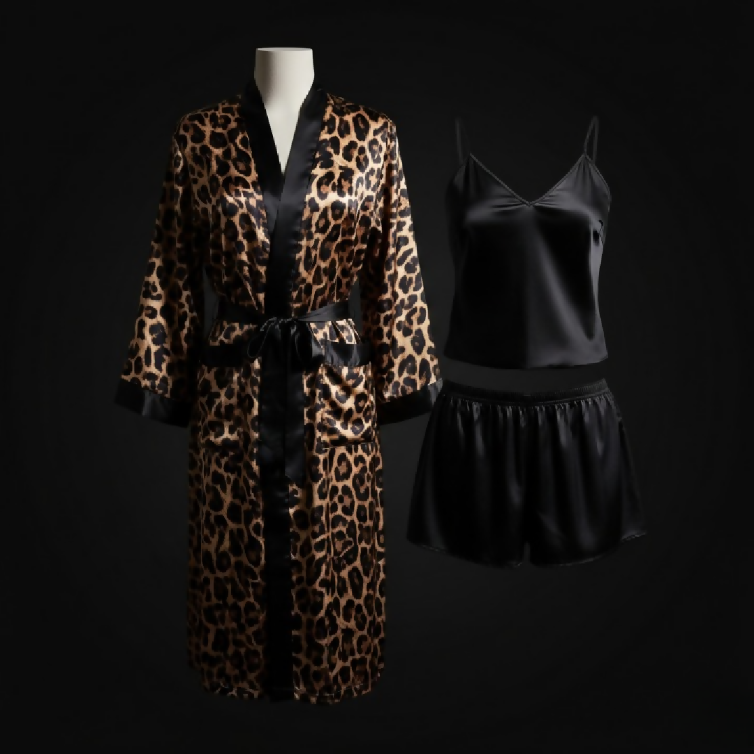 DC 1021 Couple Satin Nightwear Set