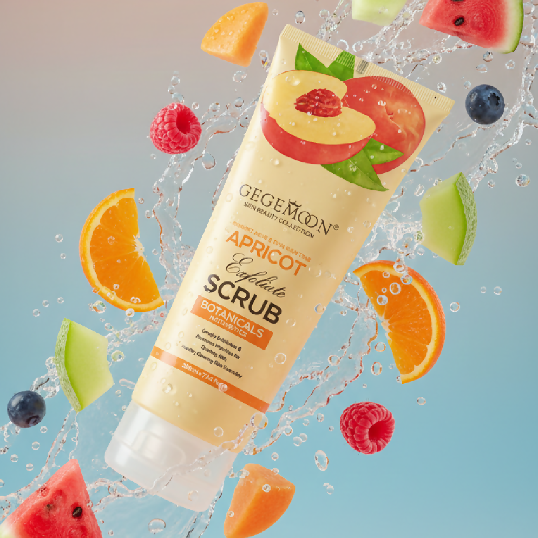 Gegemoon New Fruity Exfoliation Scrub - Deep Cleansing and Brightening Body Scrub - Apricot - 200ml