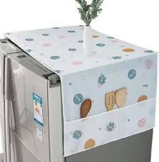 Refrigerator Cover Top Dust proof Windscreen Covers for Top Decorative Fridge Cover for Washing Machines Dryers for Friends Neighbors Random Design